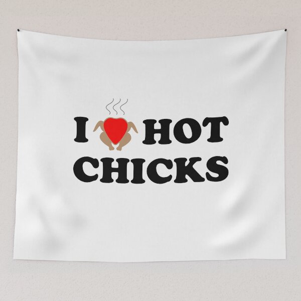 Item preview, I Love Hot Chicks designed and sold by SpoofTShirts.