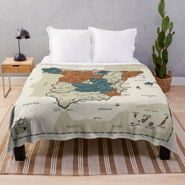 Item preview, Spain - Vintage Effect Map designed and sold by OneLeggedKiwi.