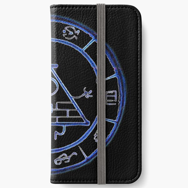 Bill Cipher Zodiac in Blue iPhone Wallet