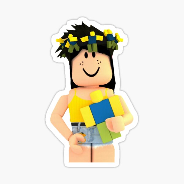 Preppy Roblox Girl Stickers for Sale