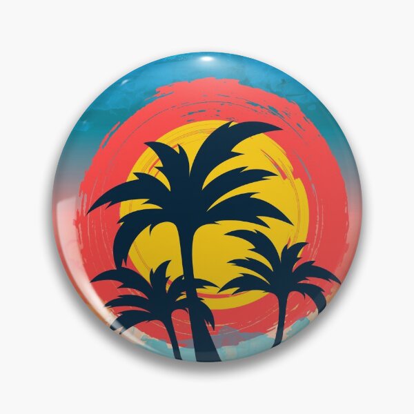 Item preview, Wonderful Beach Sunset Circle designed and sold by OneAction.