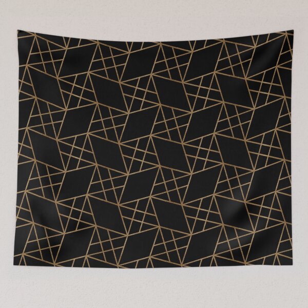 Item preview, Black And Gold Luxury Art Deco Pattern designed and sold by Versatill.