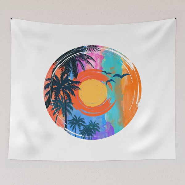 Item preview, Wonderful Beach Sunset Circle designed and sold by OneAction.