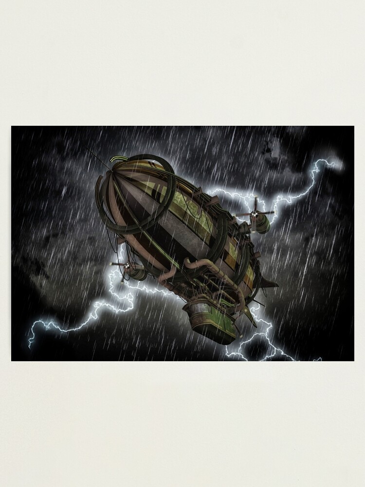 Alternate view of Steampunk Airship Photographic Print