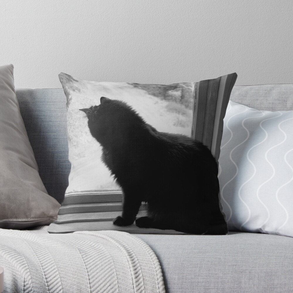 Waiting Throw Pillow