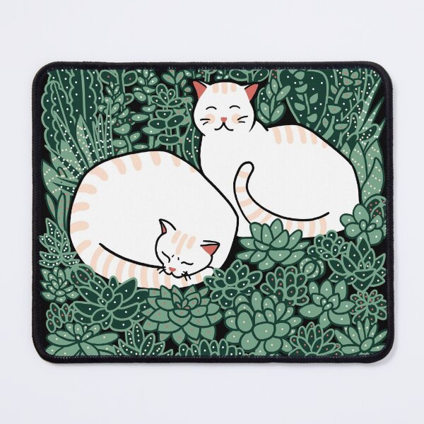 Item preview, Cats in a succulent garden designed and sold by Elenanaylor.