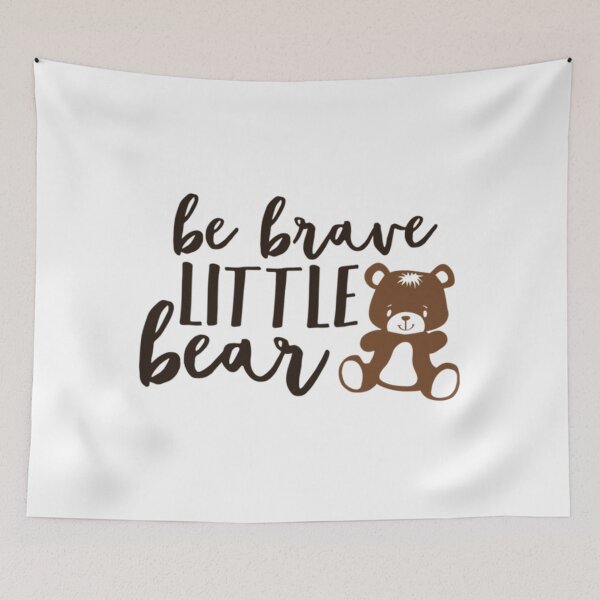 Item preview, be brave little bear   designed and sold by zeroboutique.