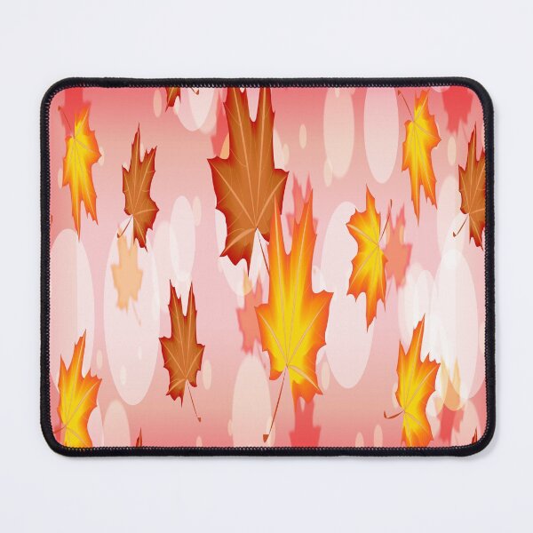 Item preview, The red and dark orange Maple leaves with Bokeh background designed and sold by Figaro-17.
