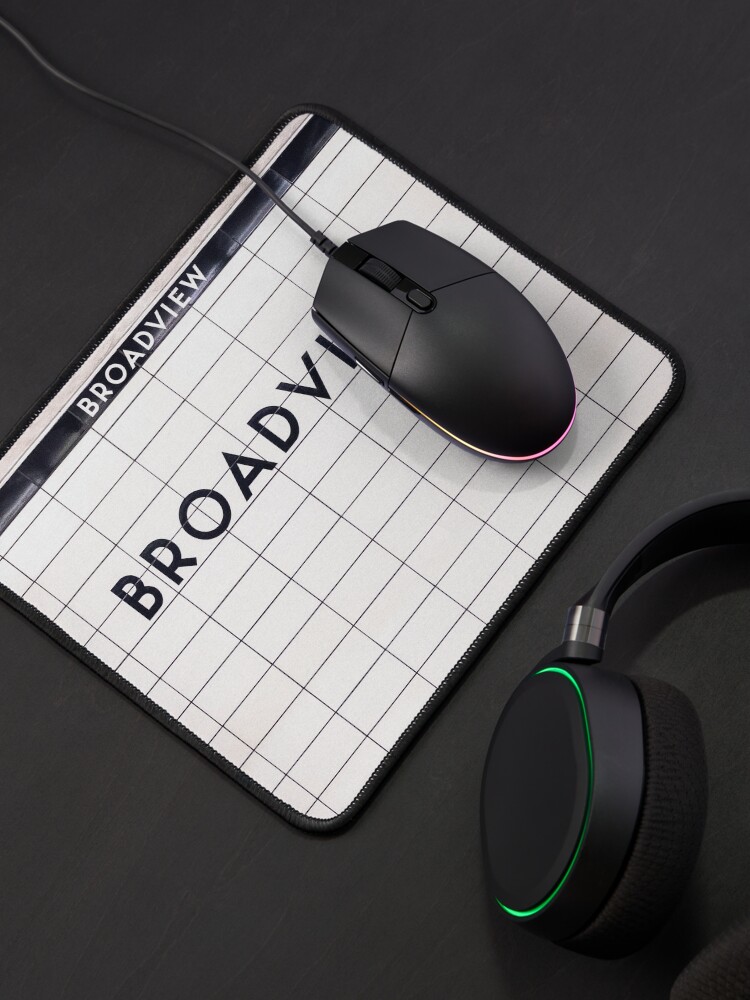 Alternate view of Broadview Toronto Subway Station Sign Mouse Pad
