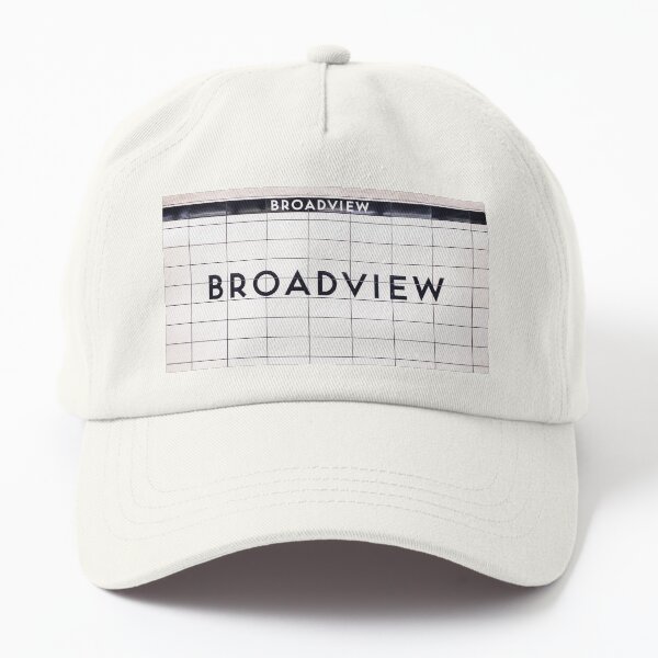 Broadview Toronto Subway Station Sign Dad Hat