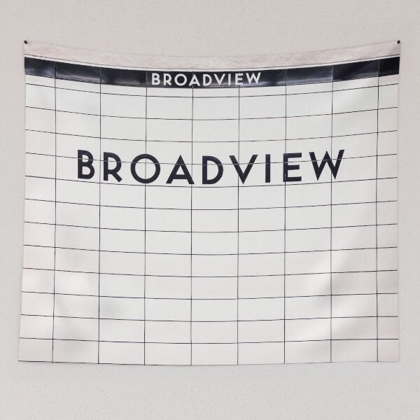 Item preview, Broadview Toronto Subway Station Sign designed and sold by stationtoronto.