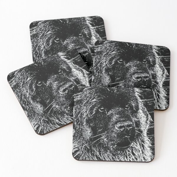 Item preview, Dog black and white crystal designed and sold by Moonyflower.