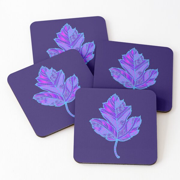 Item preview, Autumn is back, an autumn leaf in blue designed and sold by NyengRepublic.