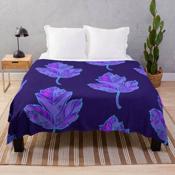 Item preview, Autumn is back, an autumn leaf in blue designed and sold by NyengRepublic.