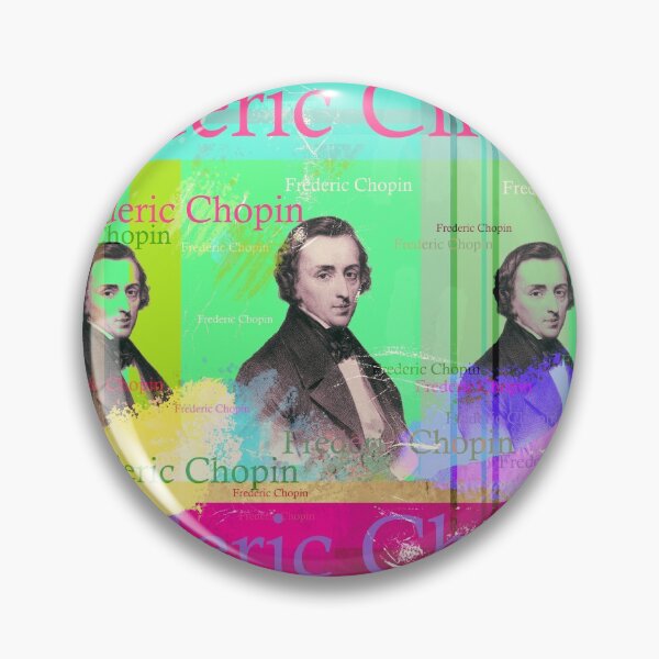 Item preview, French composer, Frederic Chopin, aesthetic portrait designed and sold by Mauswohn.