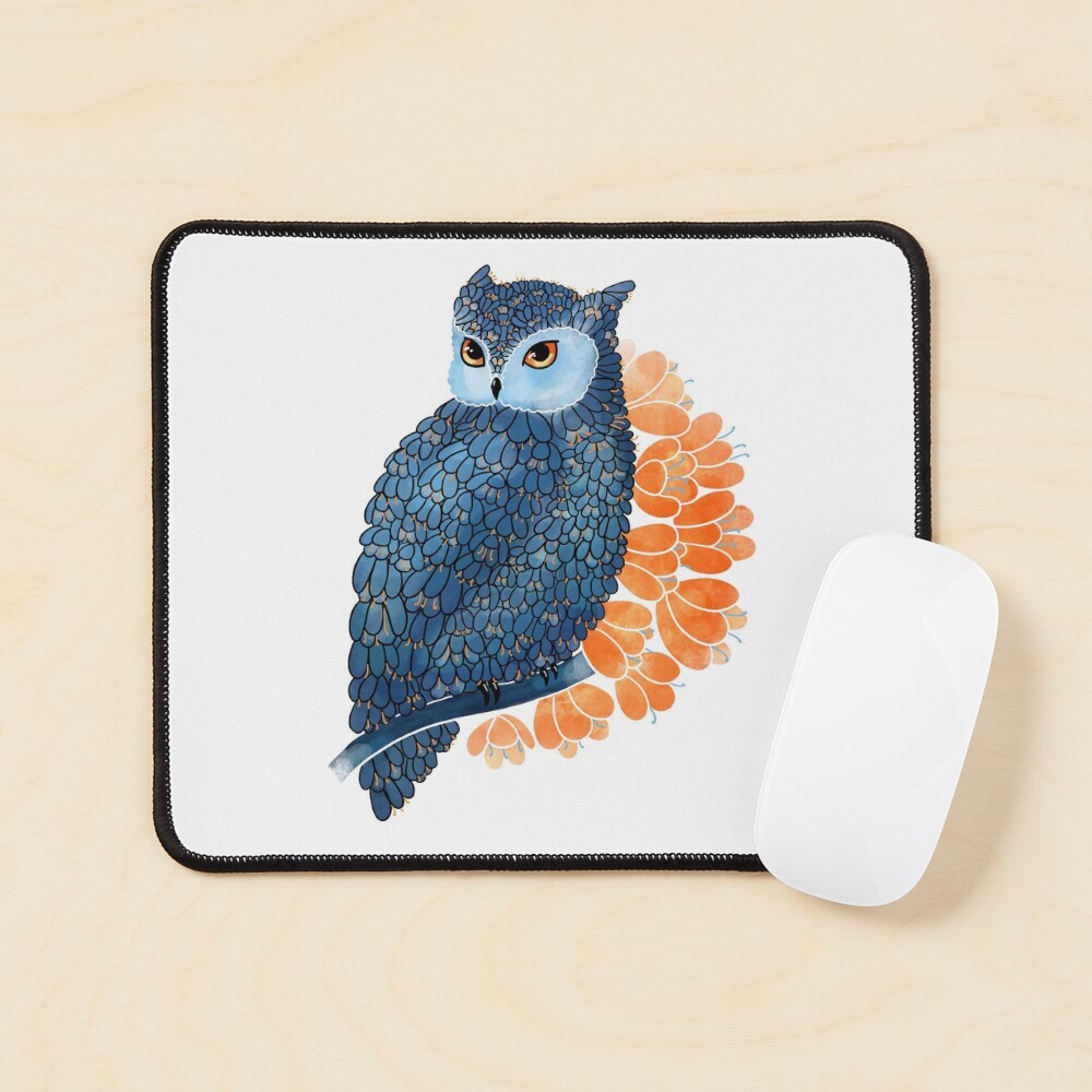 Blossoming owl Mouse Pad