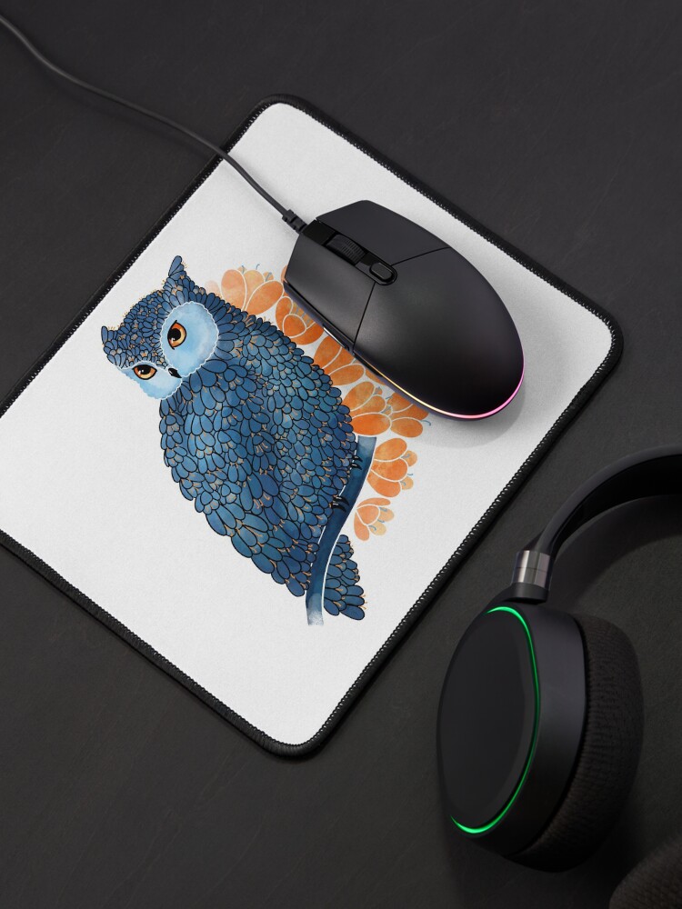 Alternate view of Blossoming owl Mouse Pad