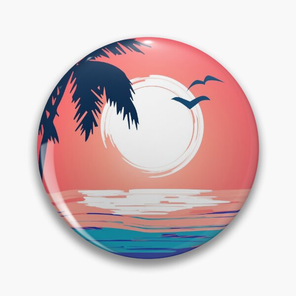 Item preview, Wonderful Beach Sunset Circle designed and sold by OneAction.