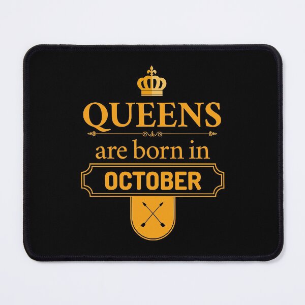 Item preview, Queens Are Born In October | Birthday Gift | designed and sold by Minimalwiz.