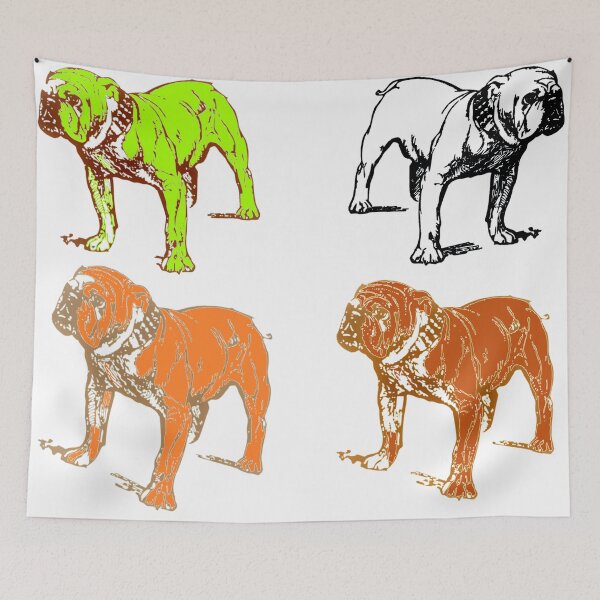 Item preview, Multicolored Vibrant Neon Bulldogs Guards designed and sold by FarzT.
