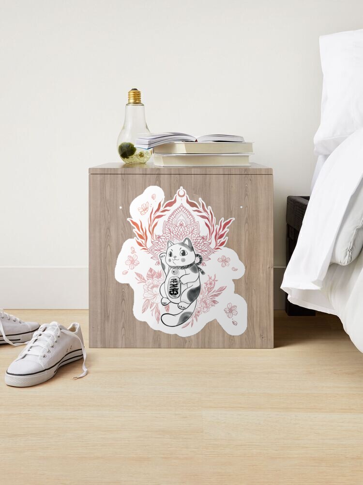 Maneki Neko flowers Sticker by KalikaGraphisme