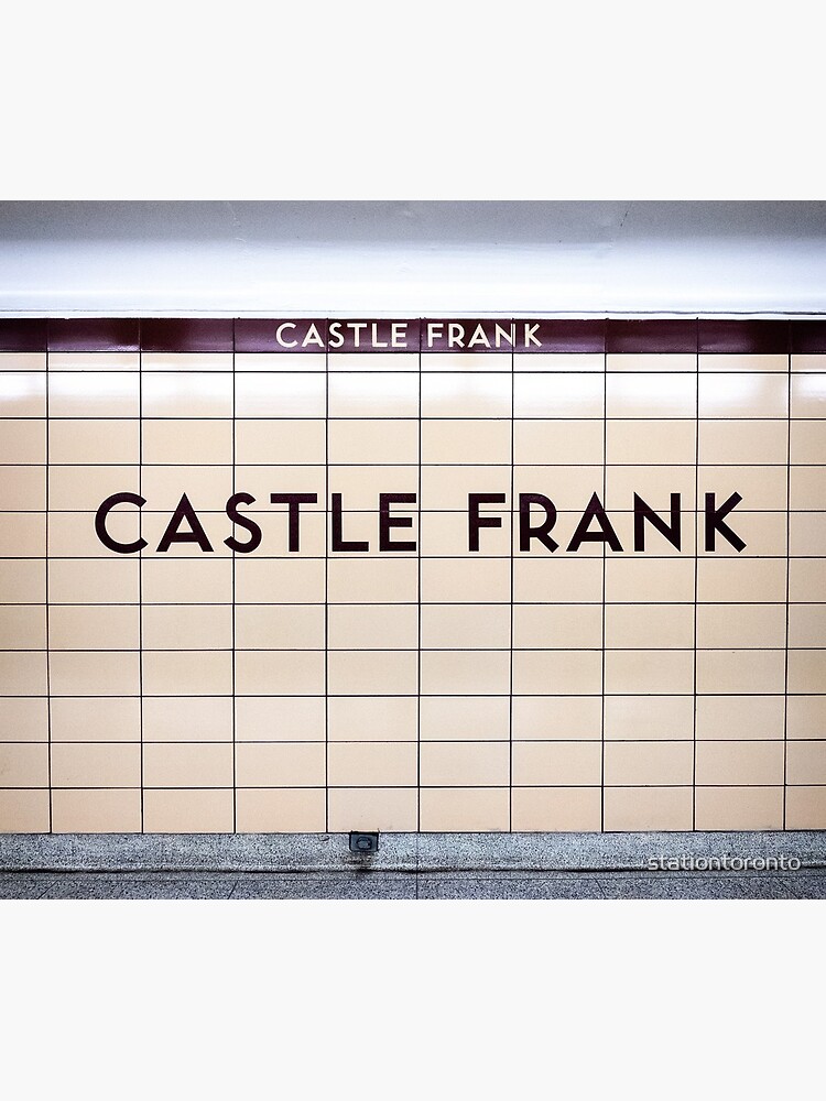 Castle Frank Toronto Subway Station Sign by stationtoronto