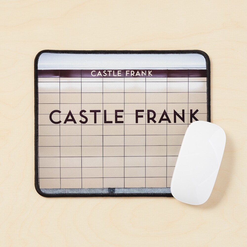 Castle Frank Toronto Subway Station Sign Mouse Pad
