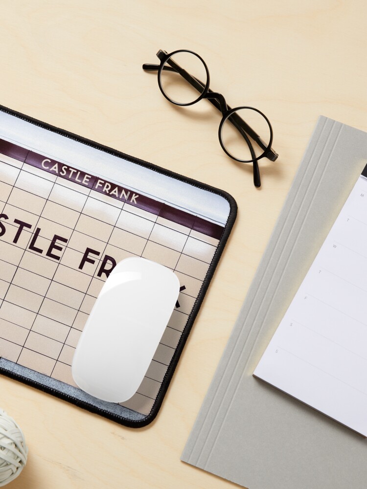 Alternate view of Castle Frank Toronto Subway Station Sign Mouse Pad