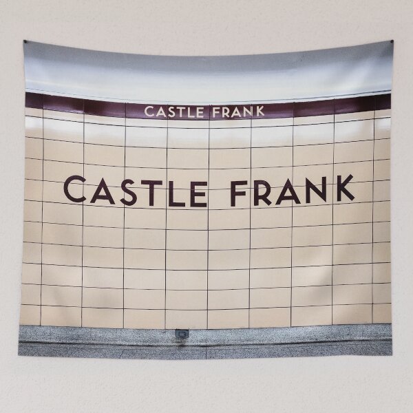 Item preview, Castle Frank Toronto Subway Station Sign designed and sold by stationtoronto.