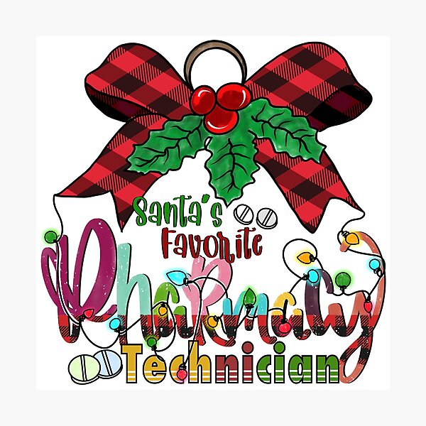 Item preview, Santas Favorite Pharmacy Technician , Pharmacist, CPHT, Pharmacy designed and sold by dalypdesign.