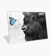 Bison and Butterfly Laptop Skin