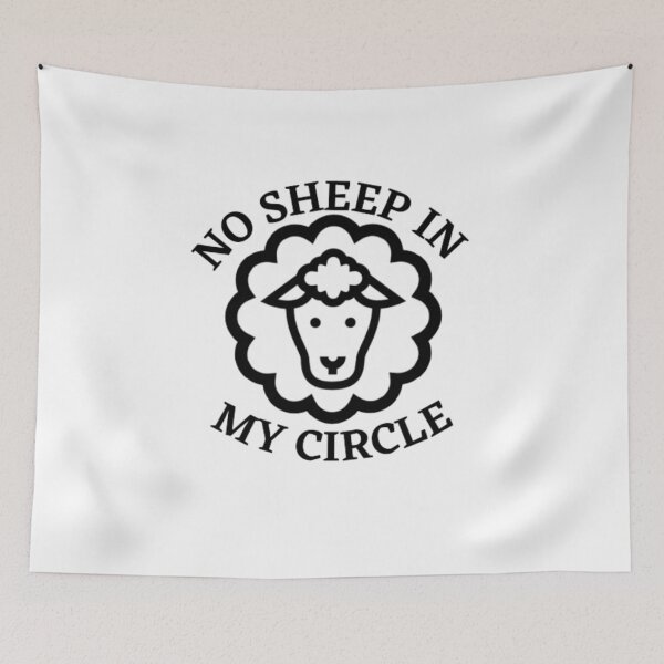 Item preview, No Sheep In My Circle designed and sold by Nedskr.