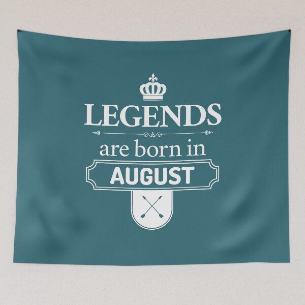 Item preview, Legends Are Born In August | Birthday Gift | designed and sold by Minimalwiz.