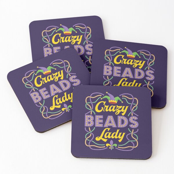 Artikelvorschau, Crazy Beads Lady Mardi Gras Damen entworfen und verkauft von jaygo.