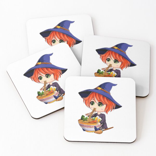 Item preview, kawaii japanese anime Witch Halloween ramen Food Lovers designed and sold by CQCankdesign.