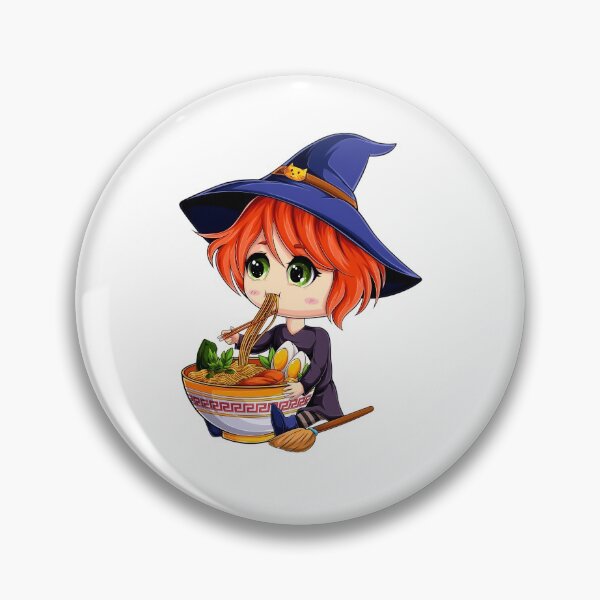 Item preview, kawaii japanese anime Witch Halloween ramen Food Lovers designed and sold by CQCankdesign.