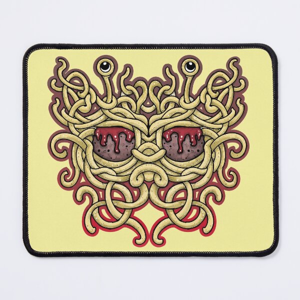 Item preview, The flying spaghetti monster, illustration of his noodliness for pastafarian worship designed and sold by weilertsen.