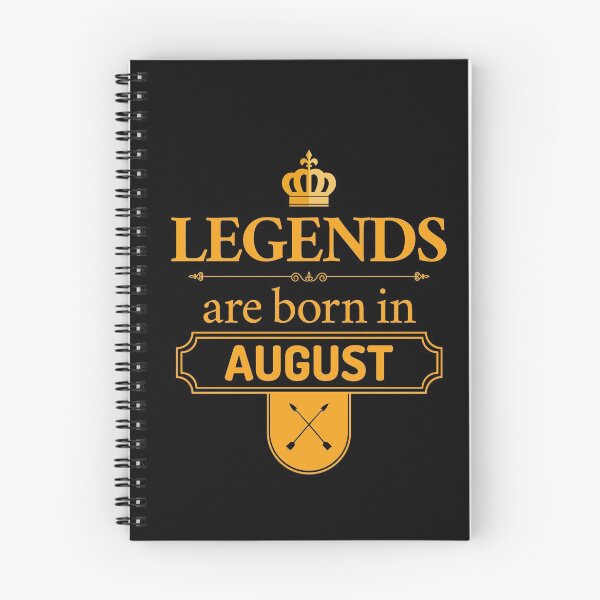Item preview, Legends Are Born In August | Birthday Gift | designed and sold by Minimalwiz.
