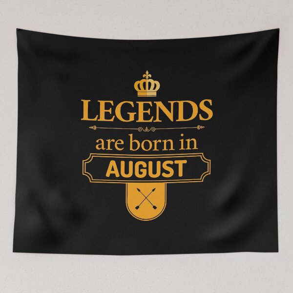 Item preview, Legends Are Born In August | Birthday Gift | designed and sold by Minimalwiz.
