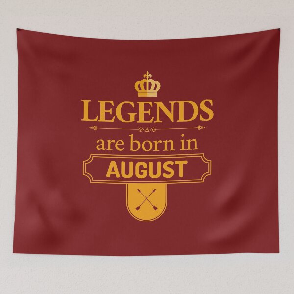 Item preview, Legends Are Born In August | Birthday Gift | designed and sold by Minimalwiz.