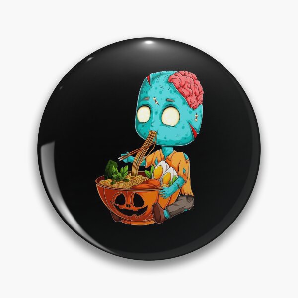Item preview, kawaii japanese anime Zombie Halloween ramen Food Lovers designed and sold by CQCankdesign.