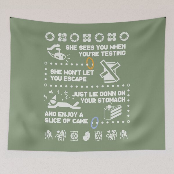 Item preview, Portal Ugly Christmas Sweater - _quot_Santa Claus is Coming to Town_quot_   designed and sold by zeroboutique.