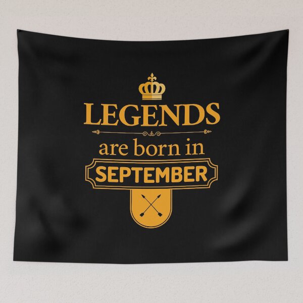Item preview, Legends Are Born In September | Birthday Gift | designed and sold by Minimalwiz.