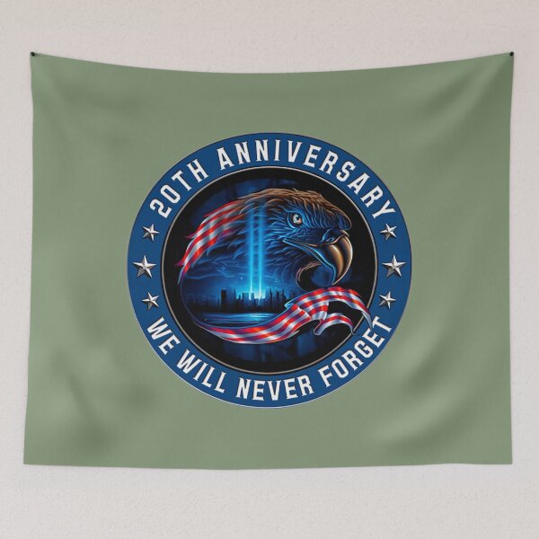 Item preview, We Will Never Forget 911 American Eagle Usa Flag Shirt   designed and sold by zeroboutique.