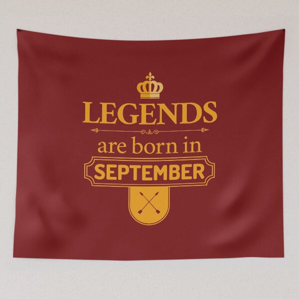 Item preview, Legends Are Born In September | Birthday Gift | designed and sold by Minimalwiz.