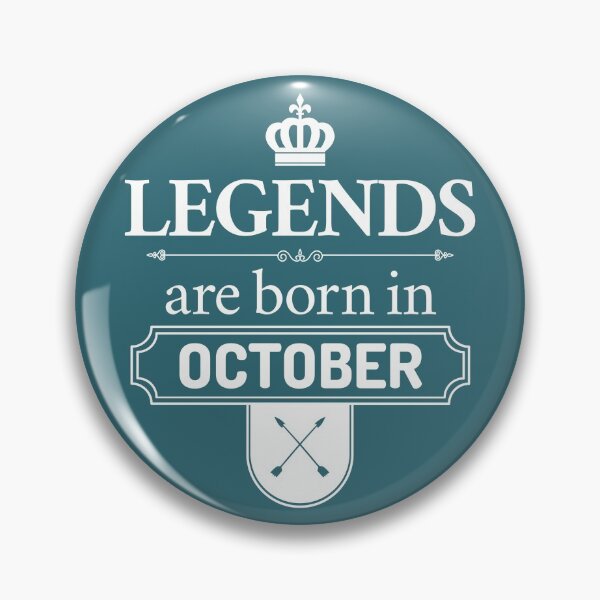 Item preview, Legends Are Born In October | Birthday Gift | designed and sold by Minimalwiz.