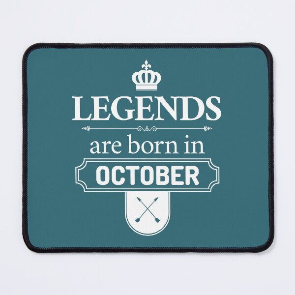 Item preview, Legends Are Born In October | Birthday Gift | designed and sold by Minimalwiz.