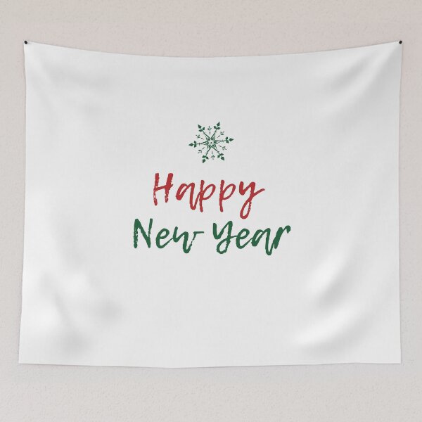 Item preview, Happy New Year Green, Red White  designed and sold by trendingatees.