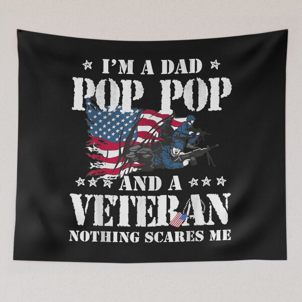 Item preview, I'm A Dad Pop Pop Veteran Father's Day Funny Men designed and sold by Mitzi12312.