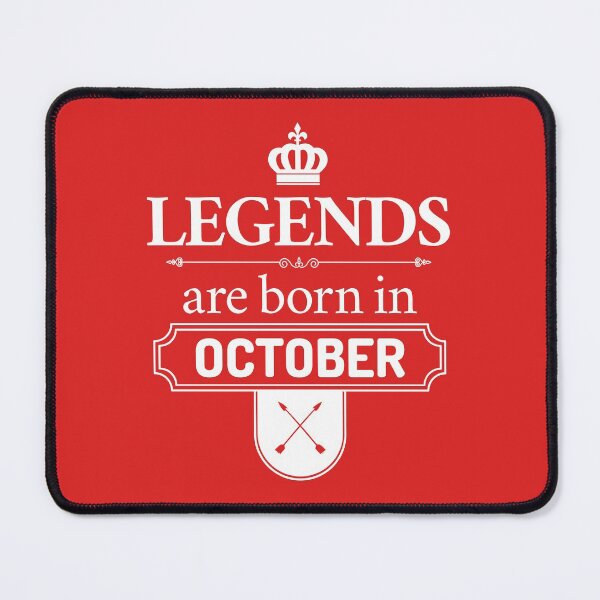 Item preview, Legends Are Born In October | Birthday Gift | designed and sold by Minimalwiz.